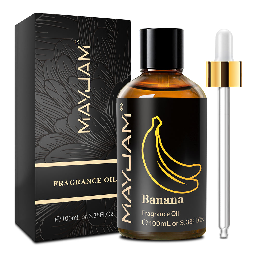 MAYJAM 100ML/3.38FL.OZ Banana Fragrance Oils for Diffusers for Home, Aromatherapy Diffusers, Relaxation, DIY Soap Candle Making