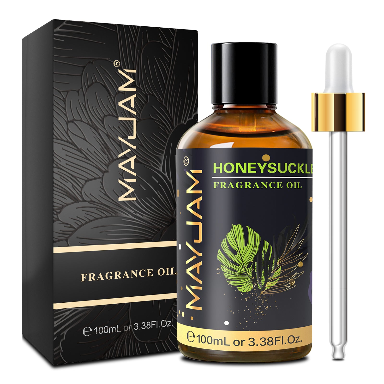 MAYJAM 100ML/3.38FL.OZ Honeysuckle Fragrance Oil for Diffuser, Candles, Soaps, Lotions