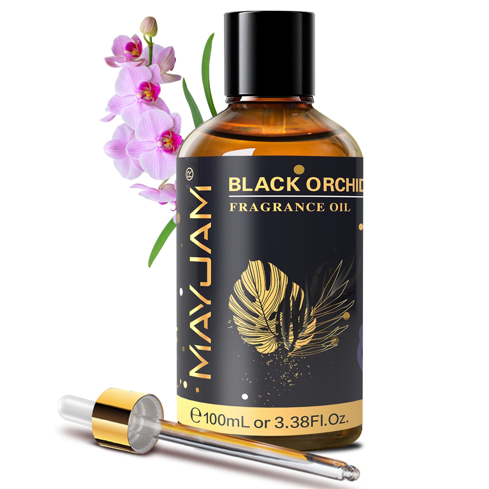 MAYJAM 100ML/3.38FL.OZ Black Orchid Fragrance Oils for Diffusers for Home, Long Lasting Scented Oils for Aromatherapy Diffusers
