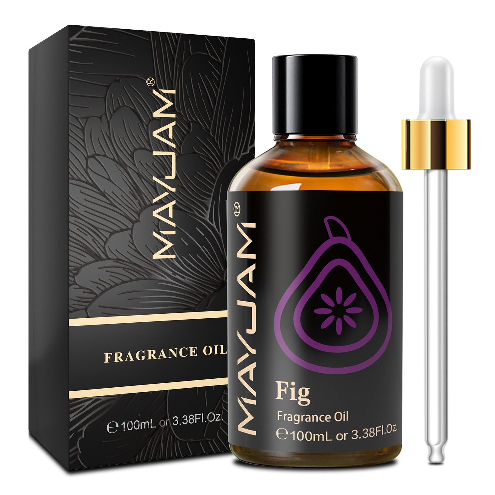 MAYJAM 100ML/3.38FL.OZ Fig Fragrance Oils for Diffusers for Home, Long Lasting Scented Oils for Diffusers, Skin Care, Bath