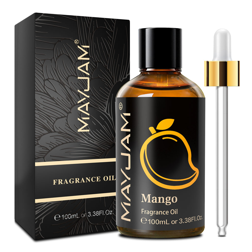 MAYJAM 100ML/3.38FL.OZ Mango Fragrance Oils for Diffusers for Home, Long Lasting Scented Oils for Aromatherapy Diffusers, Skin Care, Bath, Relaxation, DIY Soap Candle Making