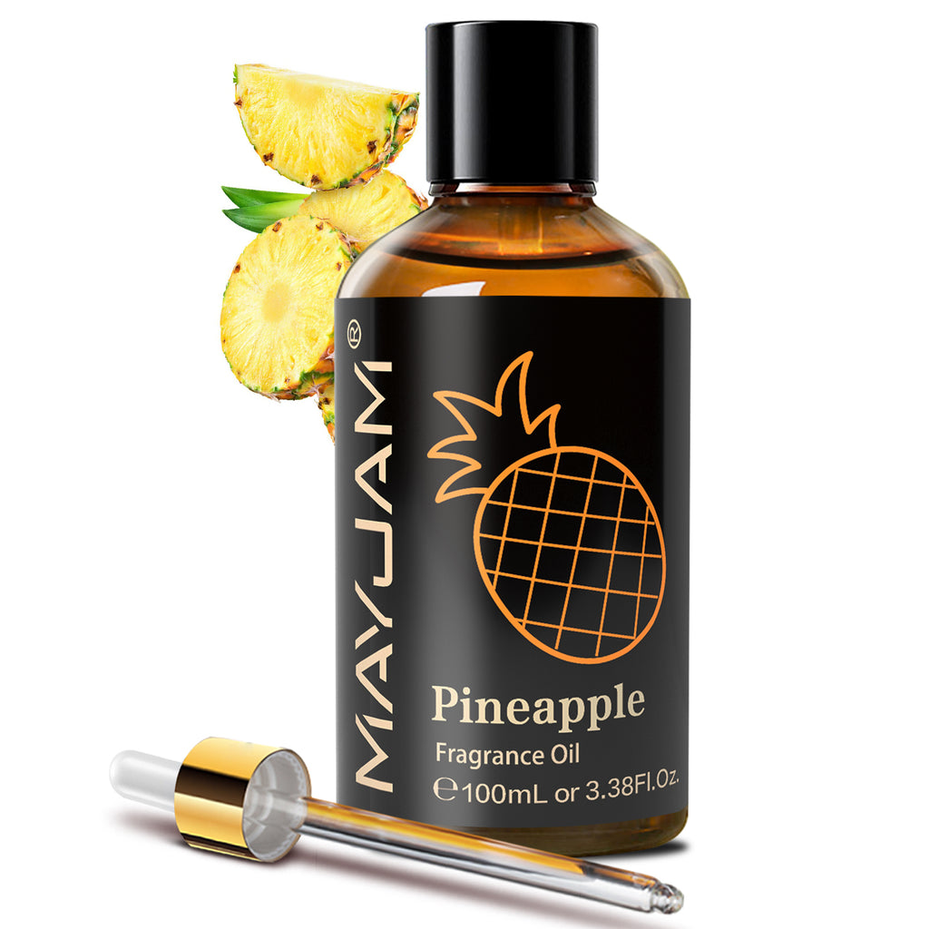 MAYJAM Pineapple Scented Oil 100ml - Fragrance Oil for Candle Making, Soap Making, Diffuser Oil