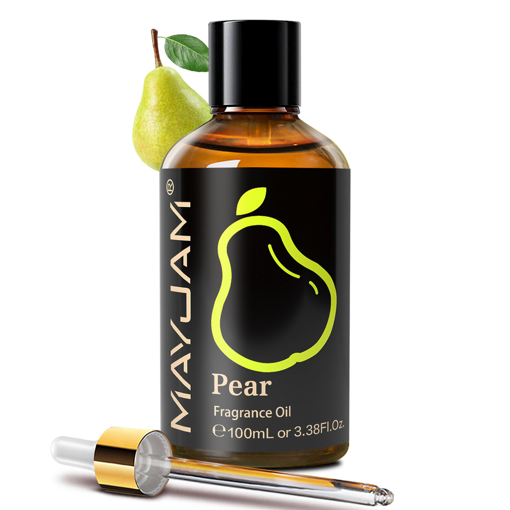 MAYJAM 100ML/3.38FL.OZ Pear Fragrance Oil for Diffuser, Candles, Soaps, Perfume, Aromatherapy