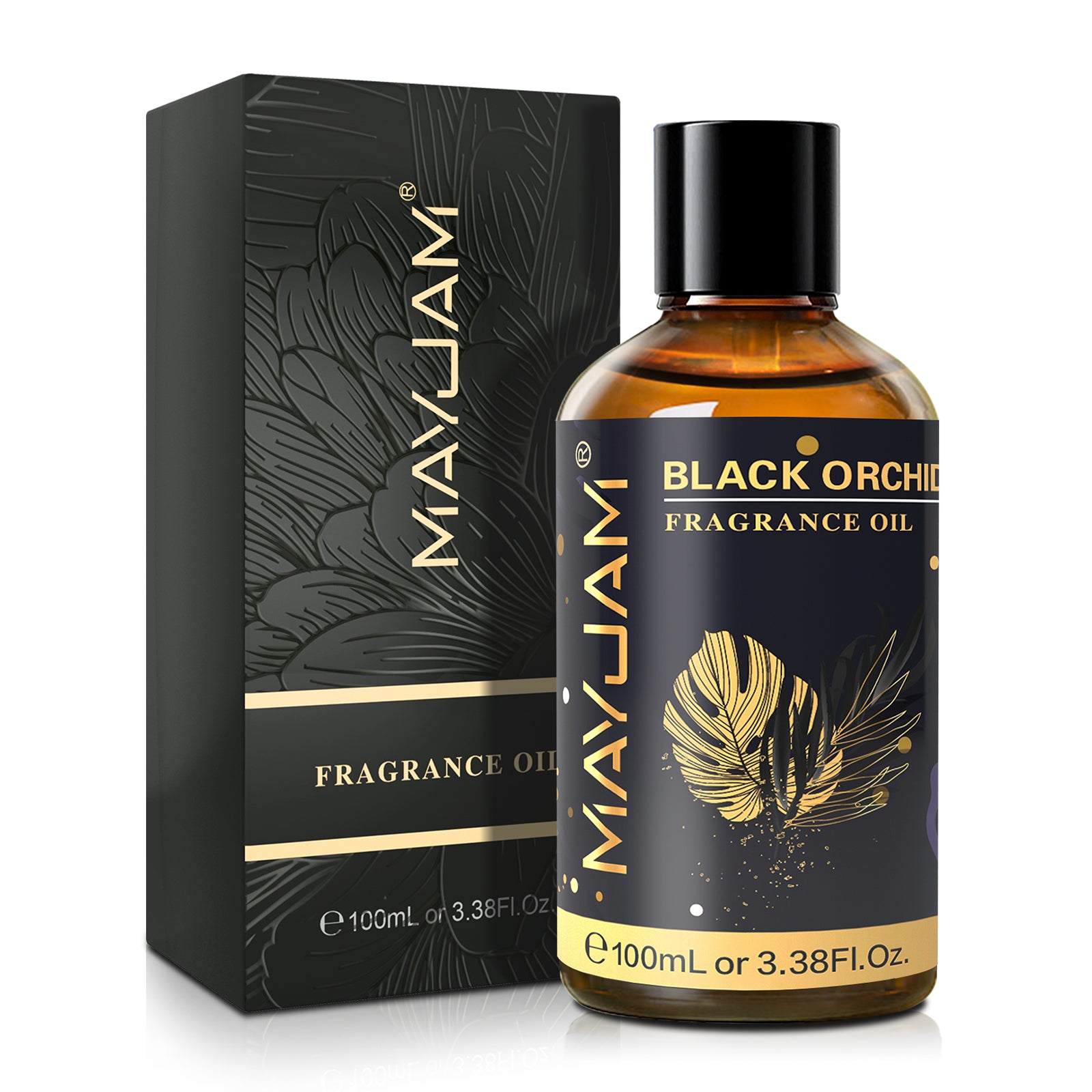 MAYJAM 100ML/3.38FL.OZ Black Orchid Fragrance Oils for Diffusers for Home, Long Lasting Scented Oils for Aromatherapy Diffusers
