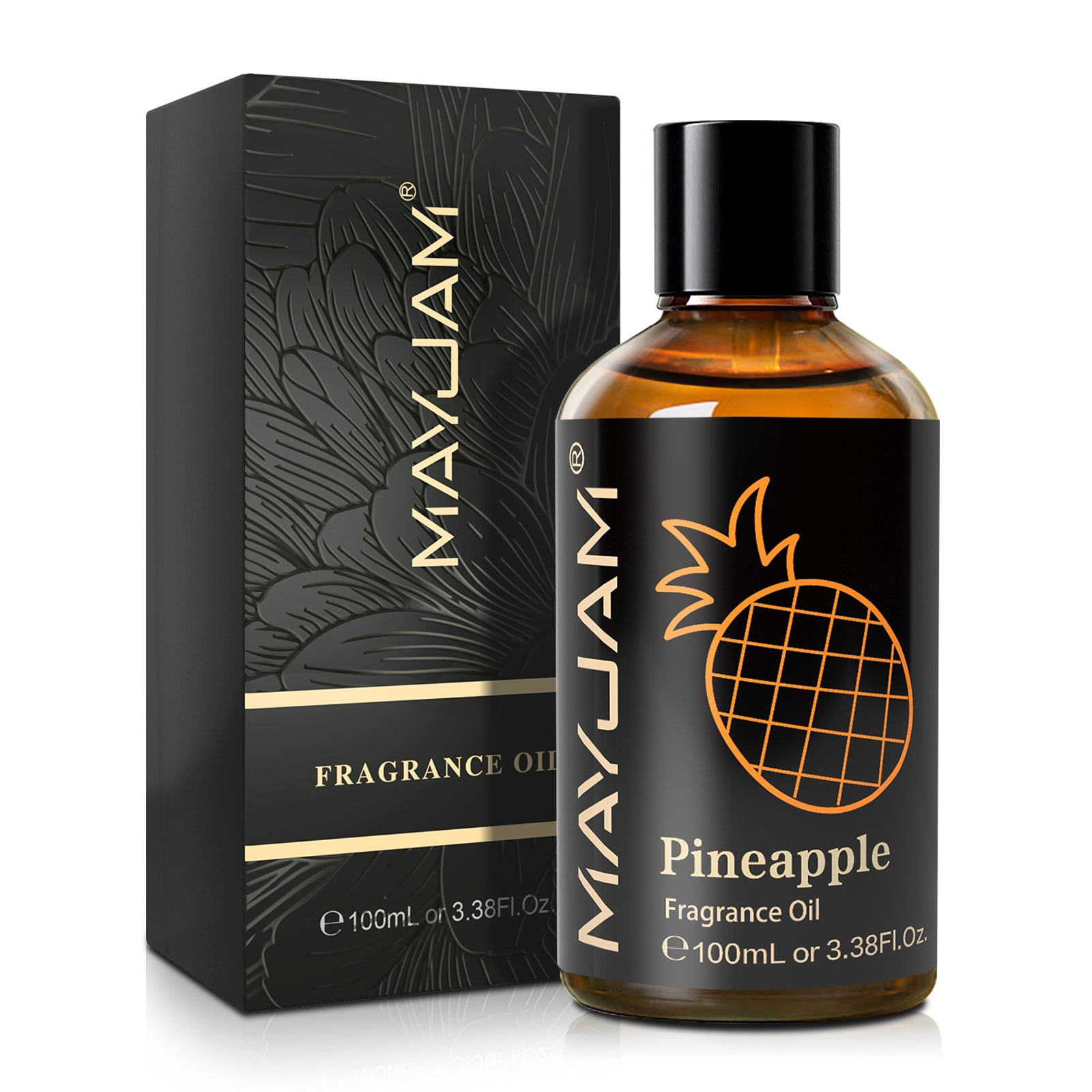 MAYJAM Pineapple Scented Oil 100ml - Fragrance Oil for Candle Making, Soap Making, Diffuser Oil