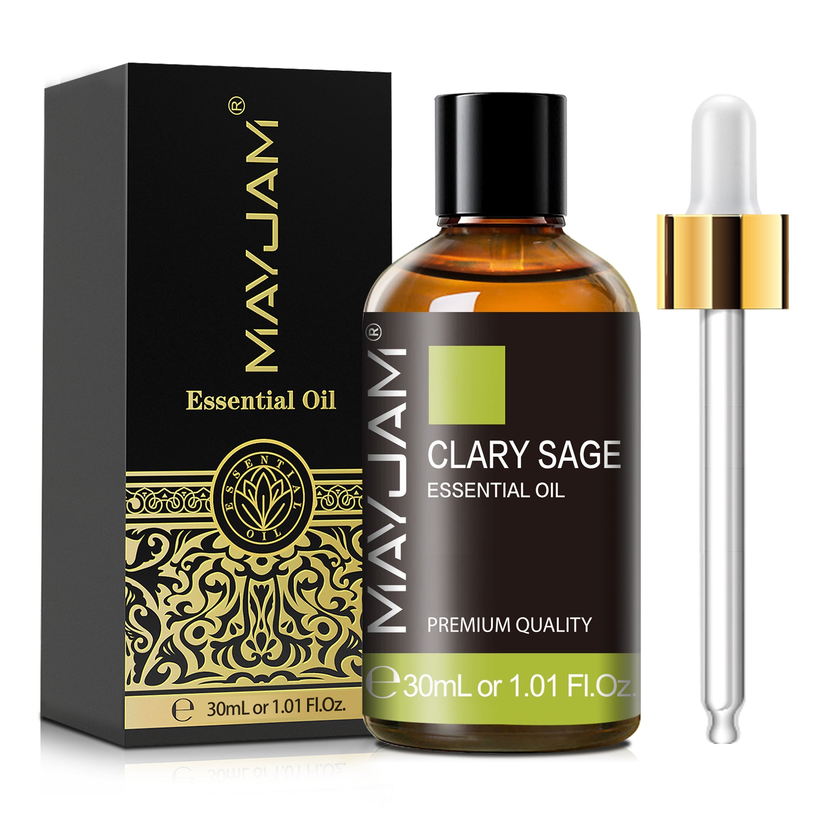 100% Pure Essential Oil, Clary Sage, 30 ml, Therapeutic Grade, for