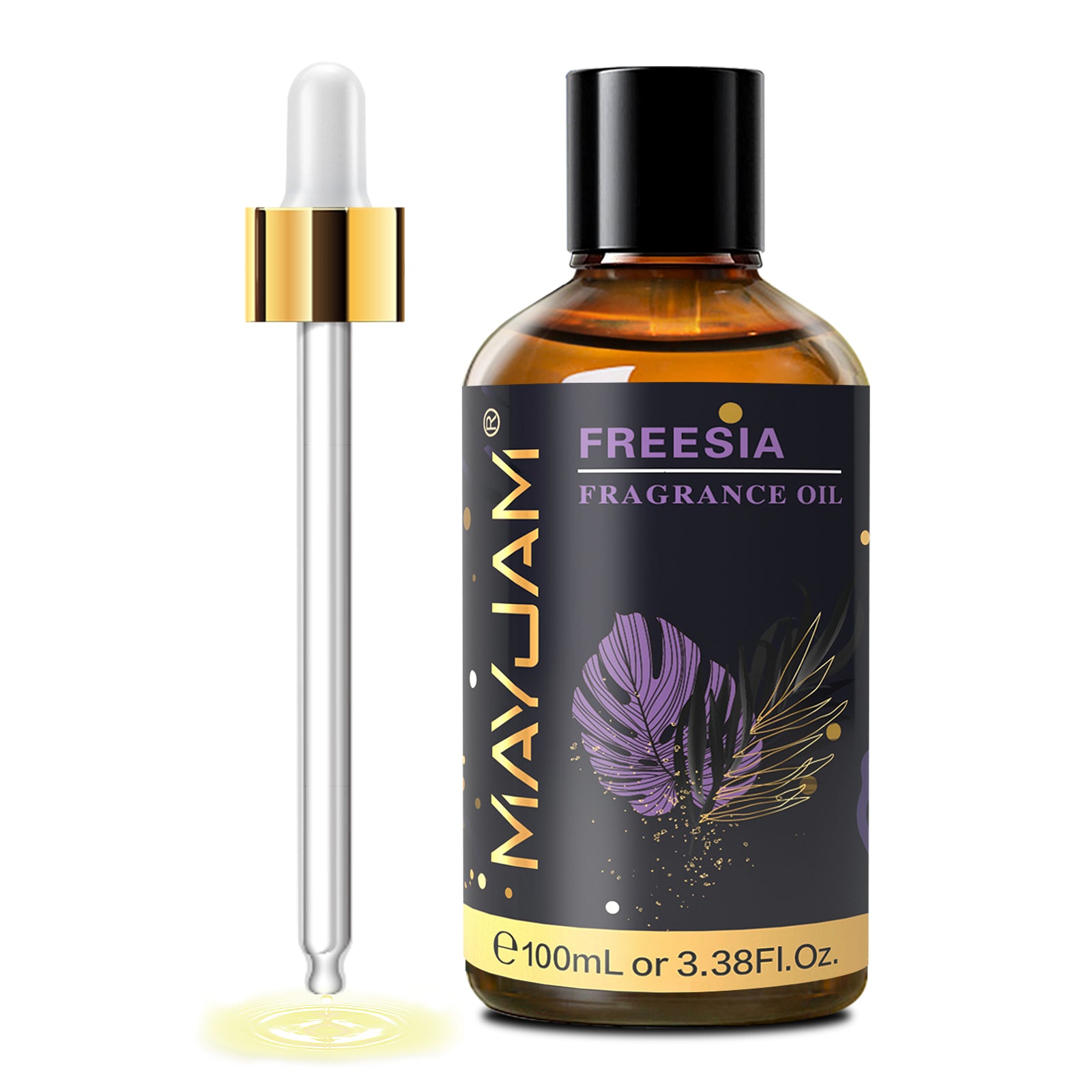 MAYJAM 100ML/3.38FL.OZ Freesia Fragrance Oils for Diffusers for Home, Long Lasting Scented Oils for Aromatherapy Diffusers, Skin Care, Bath, Relaxation, DIY Soap Candle Making