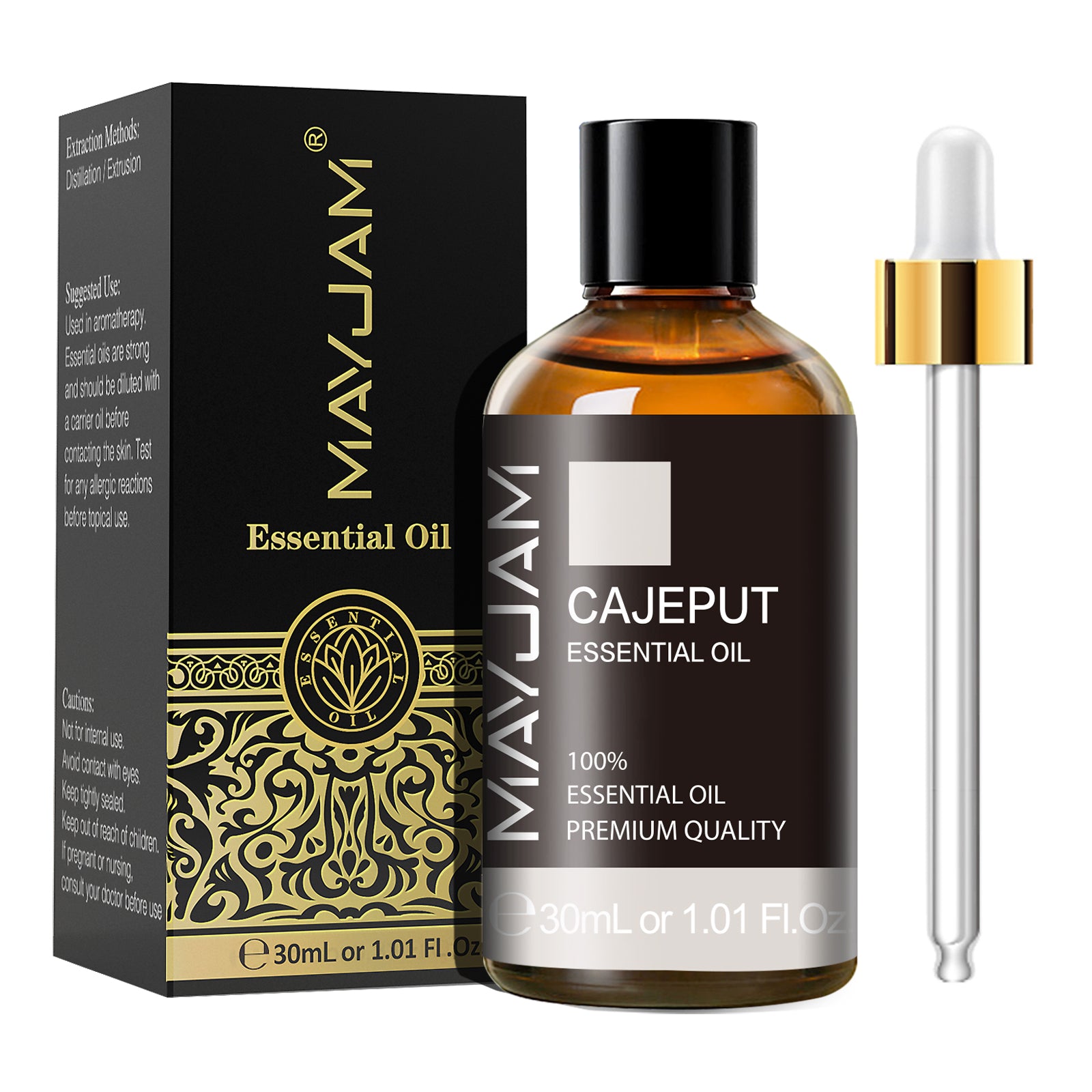 MAYJAM 30mL Pure Natural Undiluted Cajeput Essential Oil Premium Therapeutic Grade Aromatherapy