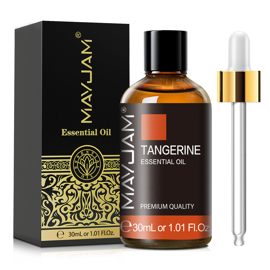 MAYJAM 1.01 Fl Oz Tangerine Essential Oils 100% Natural Tangerine Oil for Diffuser, Aromatherapy, Soap and Candle Making
