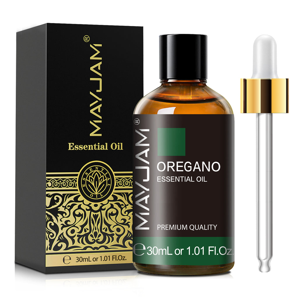 MAYJAM Oregano Essential Oil 100% Pure for Skin Care, Home Diffusers, Aromatherapy, Massage and Humidifiers, 1.01 Fl Oz