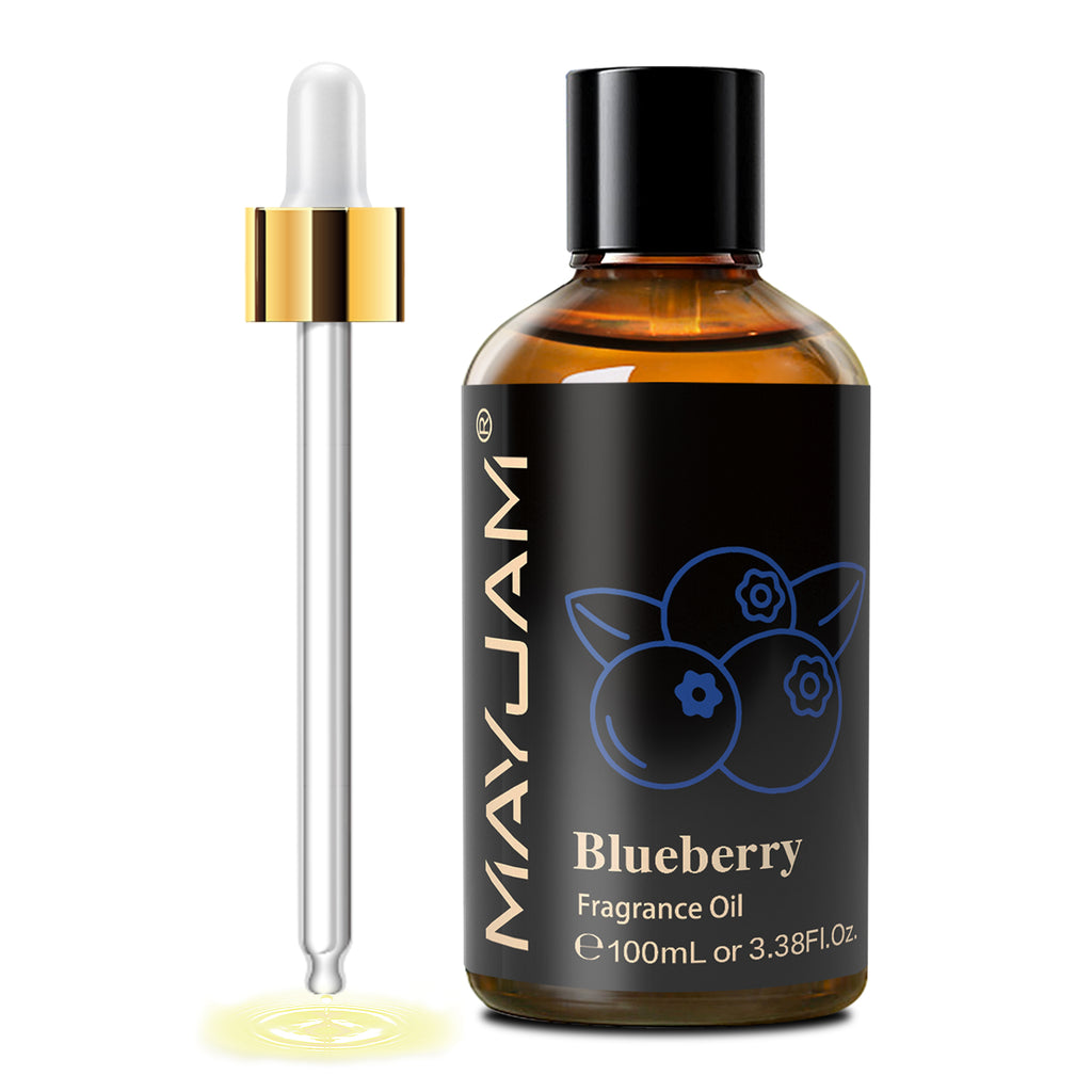 MAYJAM 100ML/3.38FL.OZ Blueberry Fragrance Oils for Diffusers for Home, Long Lasting Scented Oils for Aromatherapy Diffusers, Skin Care, Bath, Relaxation, DIY Soap Candle Making