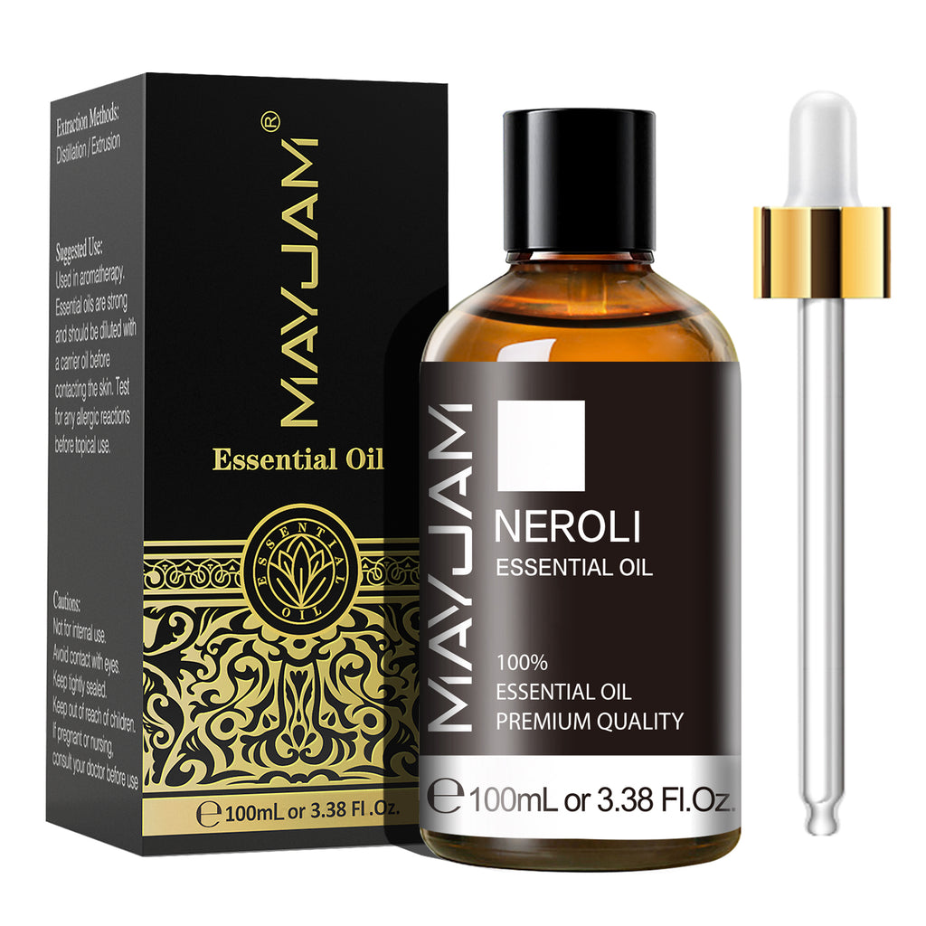 MAYJAM 3.38 Fl Oz Neroli Essential Oil for Diffusers, Home Care, Candle Making Scents, Fragrance, Aromatherapy, Humidifiers, Gifts, 100% Pure