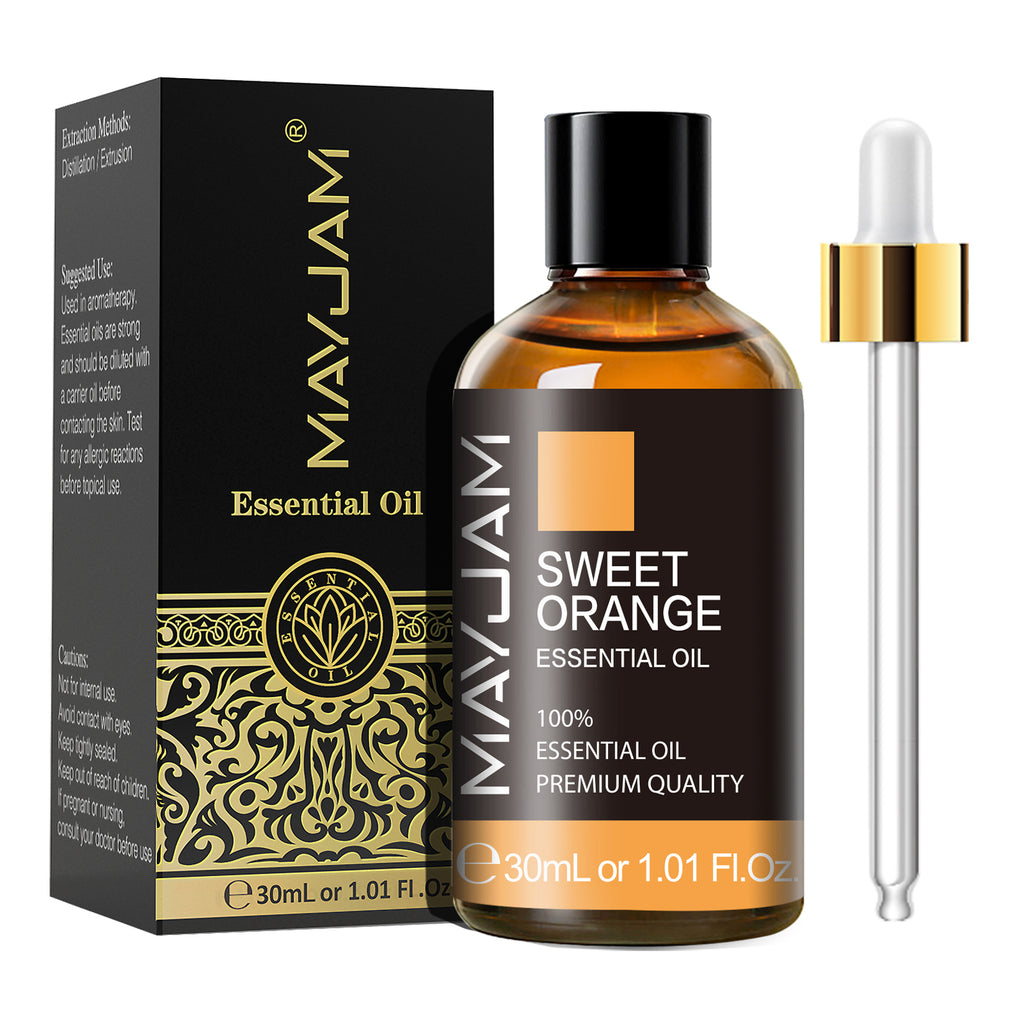 MAYJAM 30ML Sweet Orange Essential Oil - 100% Pure and Natural - Premium Therapeutic Grade with Premium Glass Dropper