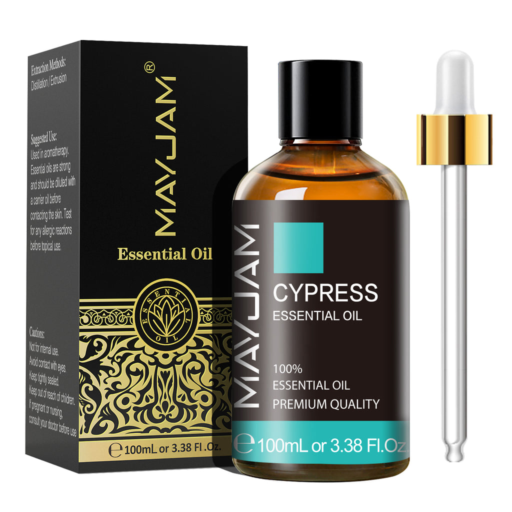 MAYJAM Cypress Essential Oil 100% Pure, Undiluted, Natural Aromatherapy, Therapeutic Grade 100 mL (3.38 oz)