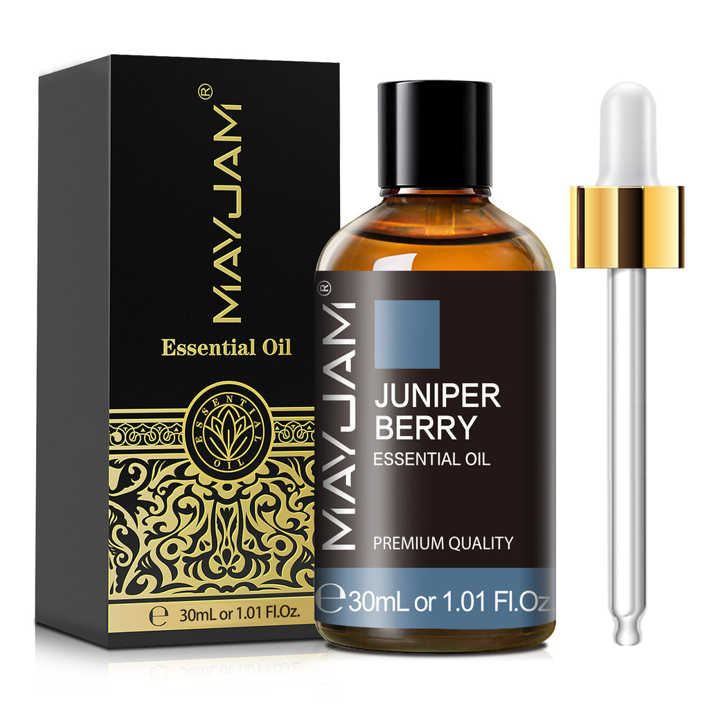 MAYJAM Essential Oils, Juniper Berry Oil, Restoring Aromatherapy Scent, Steam Distilled, 100% Pure, Vegan, Child Resistant Cap, 1-Ounce