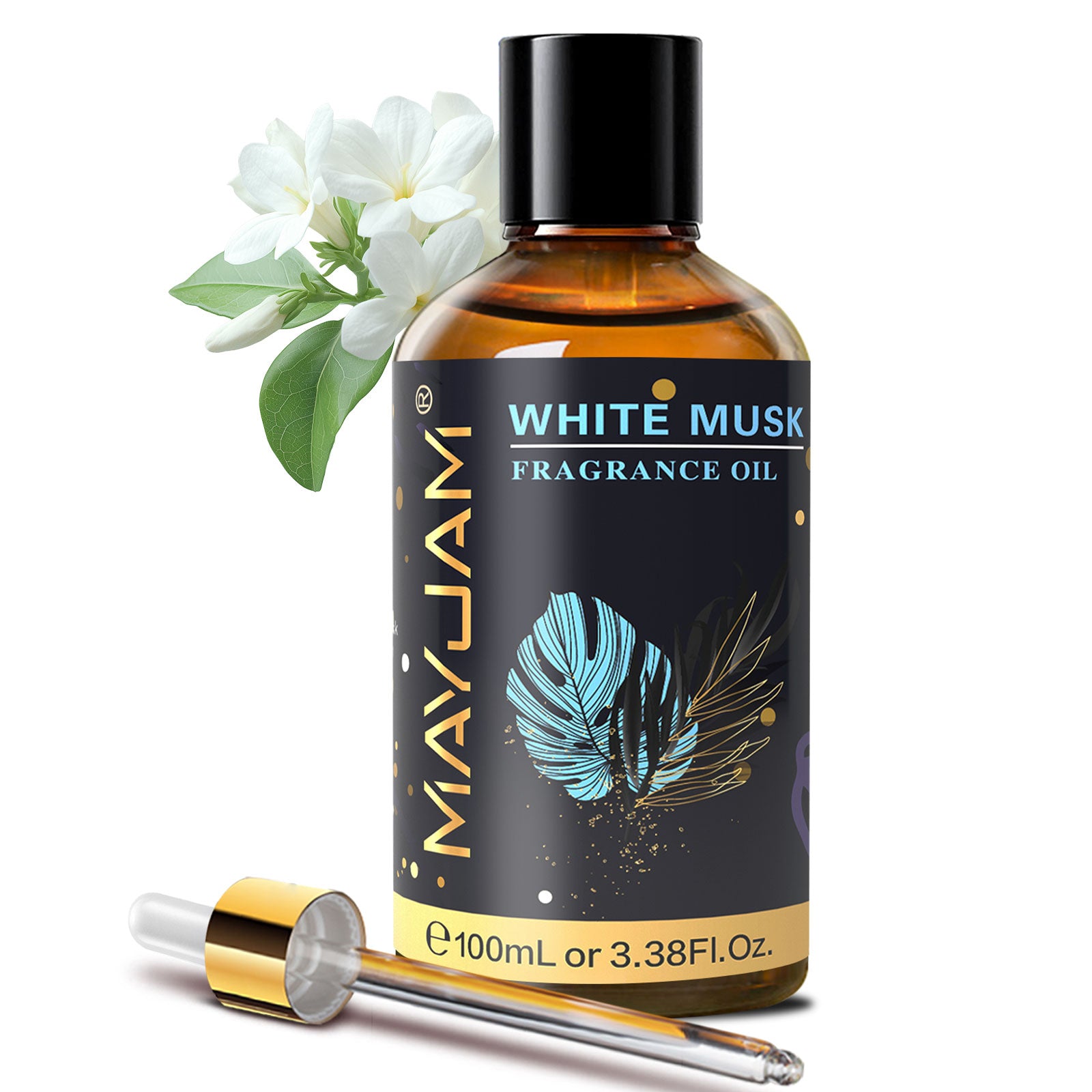 MAYJAM 100ML/3.38FL.OZ White Musk Fragrance Oils for Diffusers for Home, Long Lasting Scented Oils for Skin Care, Bath, Relaxation