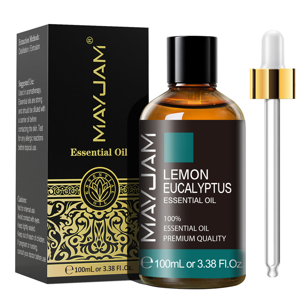 MAYJAM Lemon Eucalyptus Essential Oil for Aromatherapy, Diffuser, Relaxation 3.38 fl oz