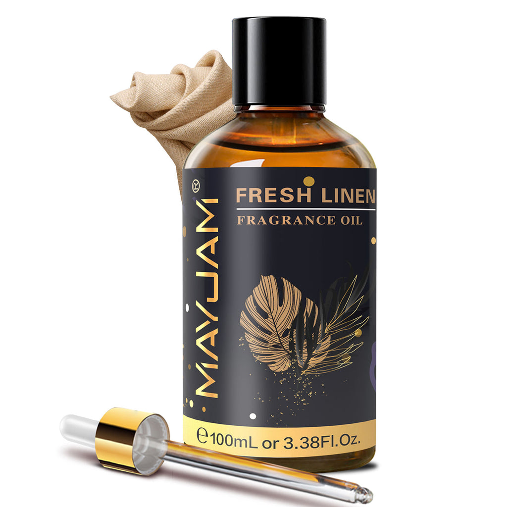 Fresh Linen Fragrance Oil (100ml) For Perfume, Diffusers, Soap Making, Candles, Lotion, Home Scents, Linen Spray, Bath Bombs