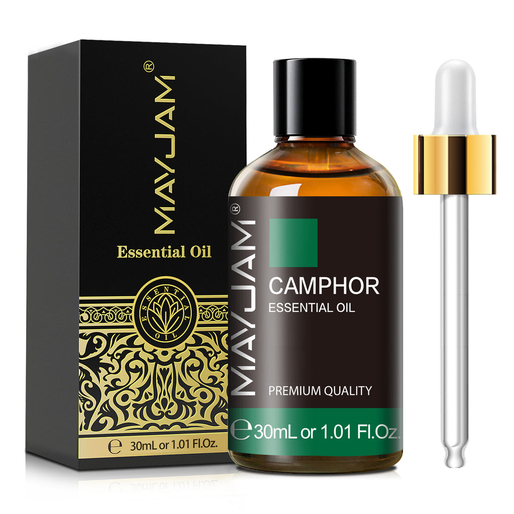 MAYJAM Natural Camphor Essential Oil (30ml) - Fresh, Sharp & Slightly Woody Scent