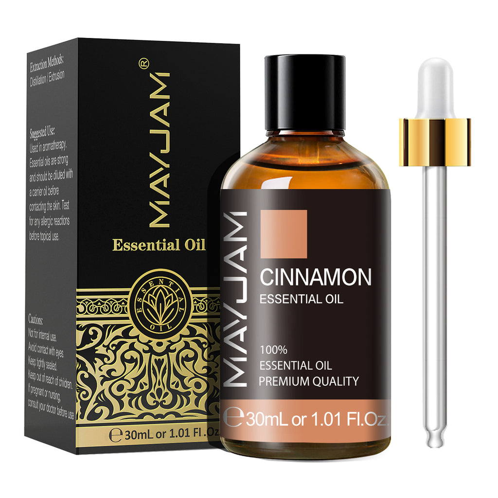 MAYJAM 30mL Cinnamon Essential Oil, Pure Cinnamon Oil, Perfect for Diffusers Aromatherapy Healthy Care