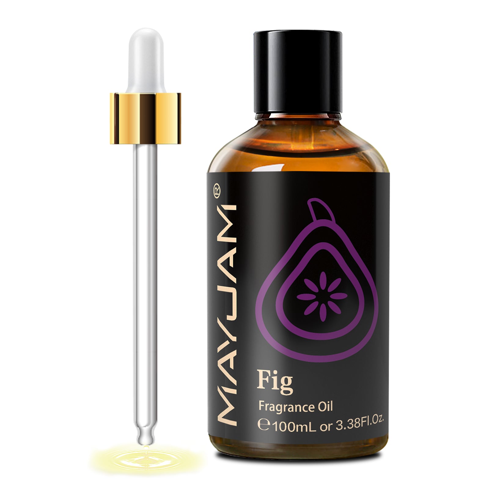 MAYJAM 100ML/3.38FL.OZ Fig Fragrance Oils for Diffusers for Home, Long Lasting Scented Oils for Diffusers, Skin Care, Bath