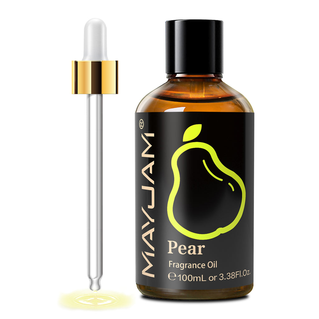MAYJAM 100ML/3.38FL.OZ Pear Fragrance Oil for Diffuser, Candles, Soaps, Perfume, Aromatherapy