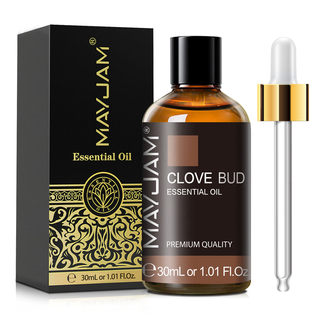 MAYJAM Pure Clove Bud Essential Oil for use with Oil Diffusers, Potpourri, and Aromatherapy, 30ML, Premium Grade