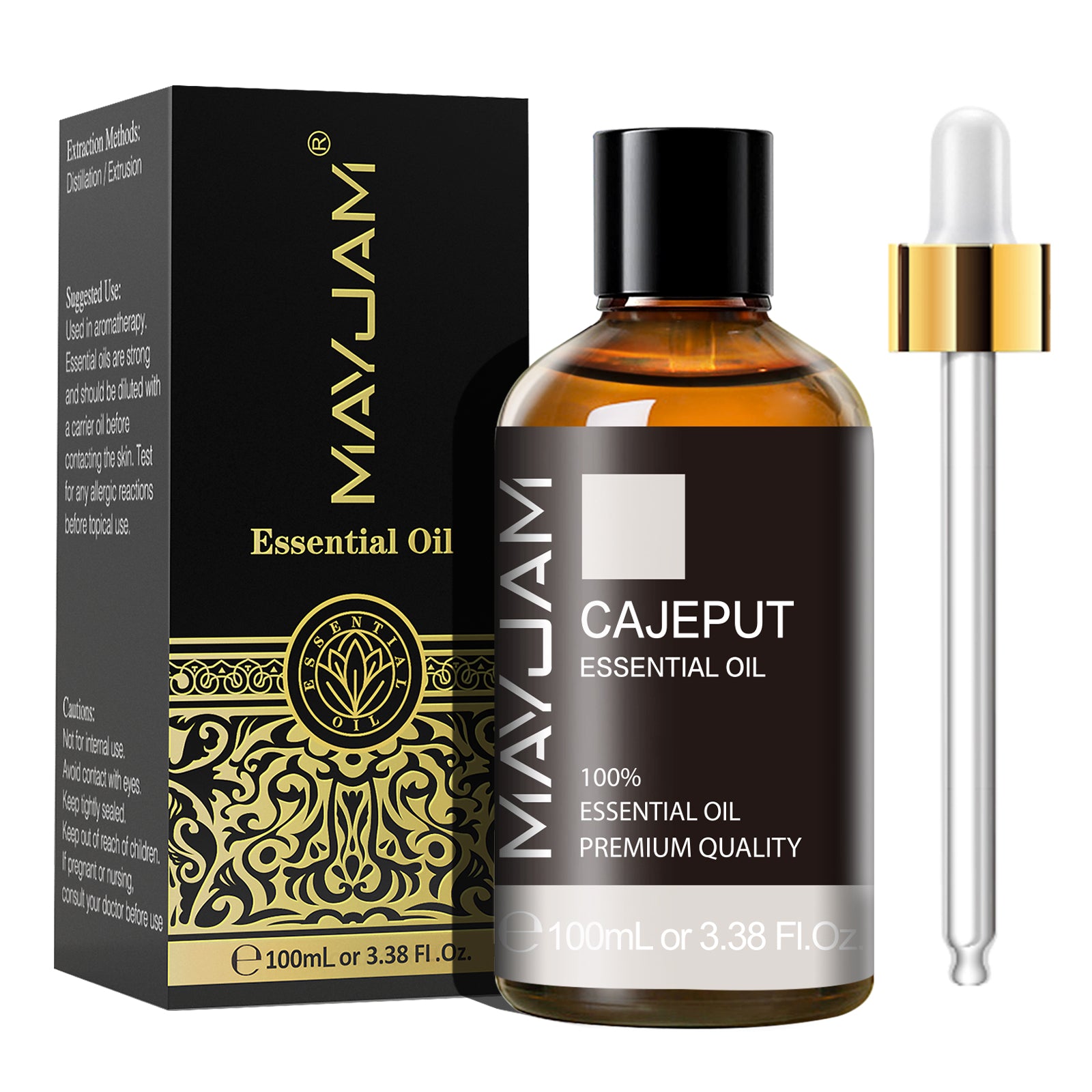 MAYJAM Cajeput Essential Oil, 100% Pure Therapeutic Grade Aromatherapy Scented Essential Oil  for Diffusers, Skin Care, Massage, 100 ml