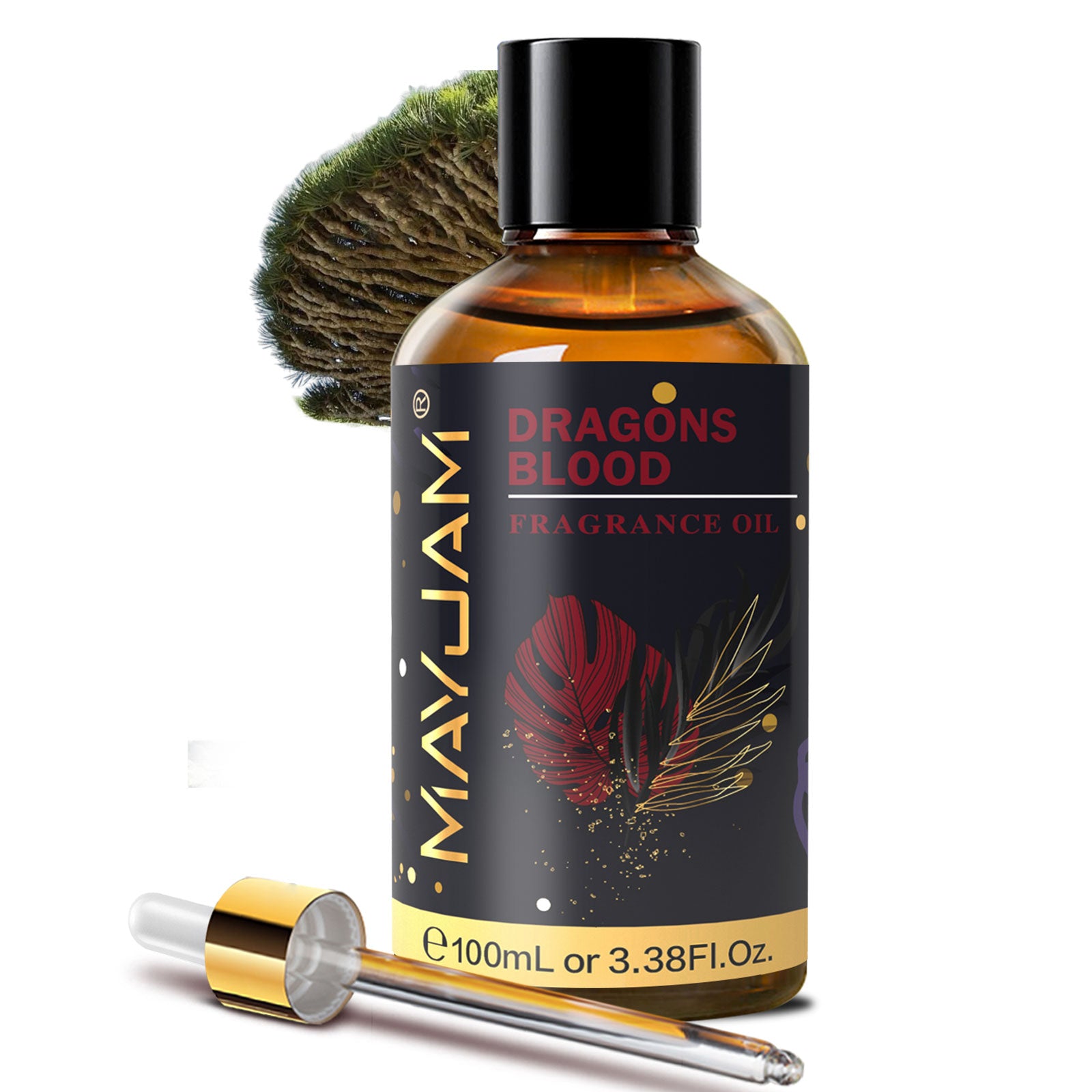 MAYJAM 100ML/3.38FL.OZ Dragons Blood Fragrance Oils for Diffusers for Home, Long Lasting Scented Oils for Aromatherapy Diffusers, Skin Care, Bath, Relaxation, DIY Soap Candle Making