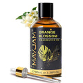 MAYJAM Orange Blossom Essential Oil for Diffuser and Aromatherapy, Skin Massage, Candle and Soap Making, 100ml