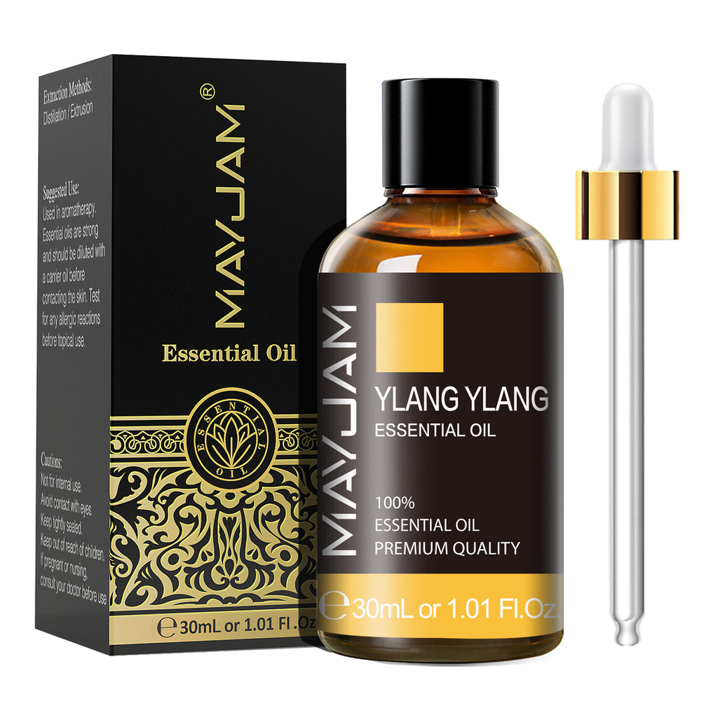 MAYJAM 30ML Ylang Ylang Essential Oils for Diffusers, Humidifier, Soap Candle Making, Perfect for Living Room Bedroom Office Car Yoga