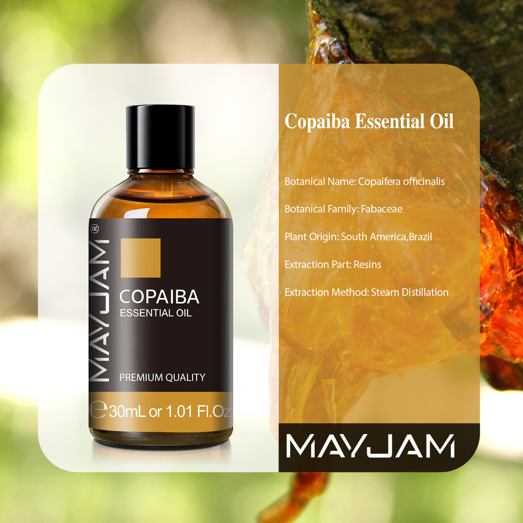MAYJAM Copaiba Oleoresin 30 mL (1 oz) Pure, Undiluted