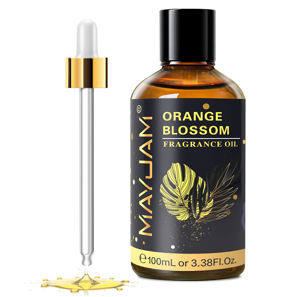 MAYJAM Orange Blossom Essential Oil for Diffuser and Aromatherapy, Skin Massage, Candle and Soap Making, 100ml