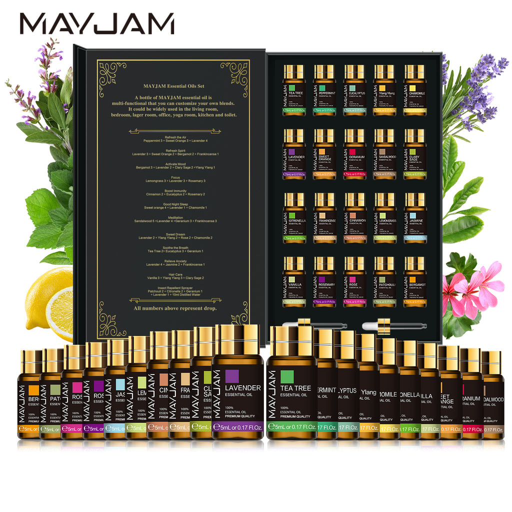 MAYJAM 20Pcs Essential Oils For Humidifier, Aromatherapy Oil Diffuser Oils For Candle Making