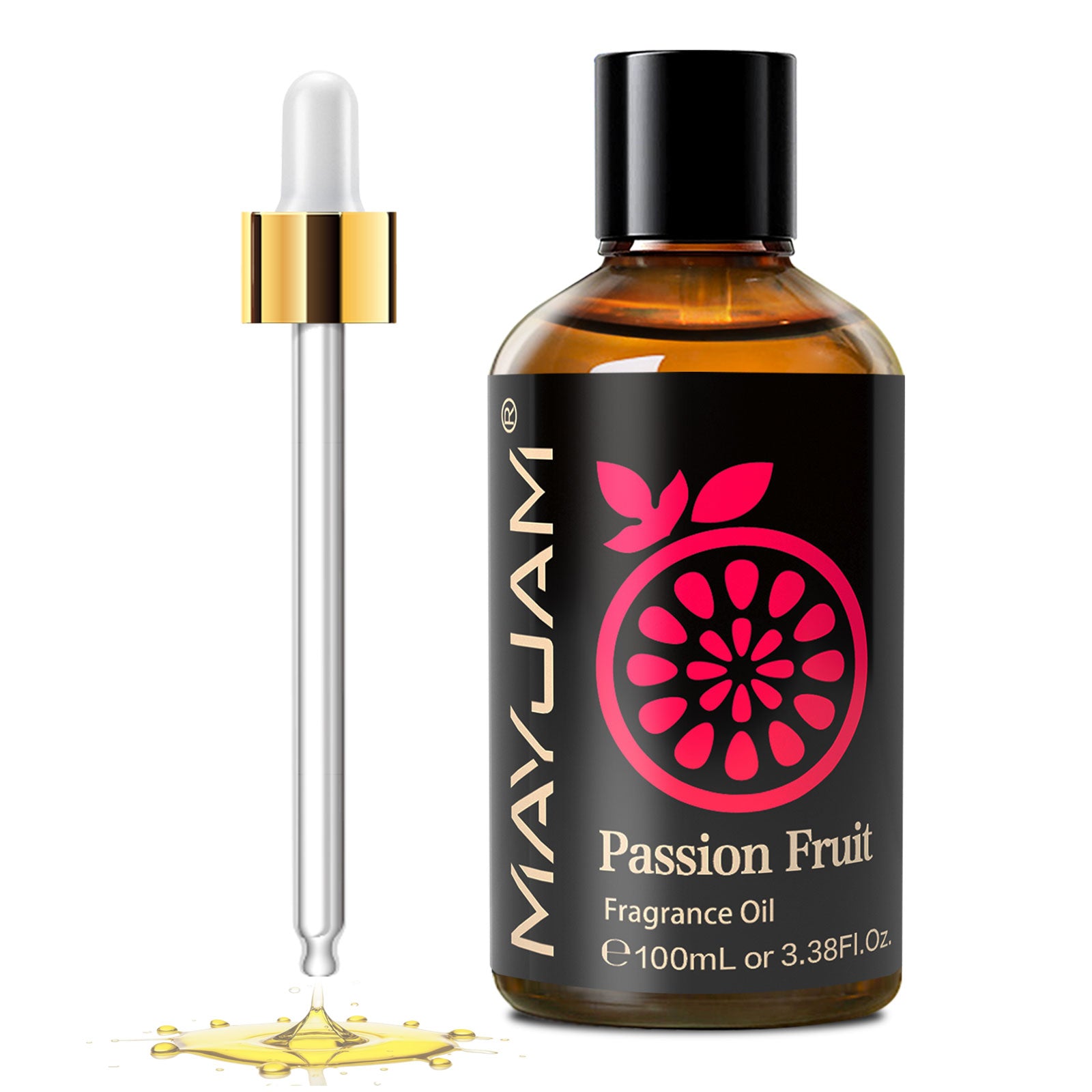 MAYJAM Passion Fruit Fragrances Oils 3.38 fl. oz, Essential Oil Air Freshener for Home, Office, Gym, and Room Diffuser