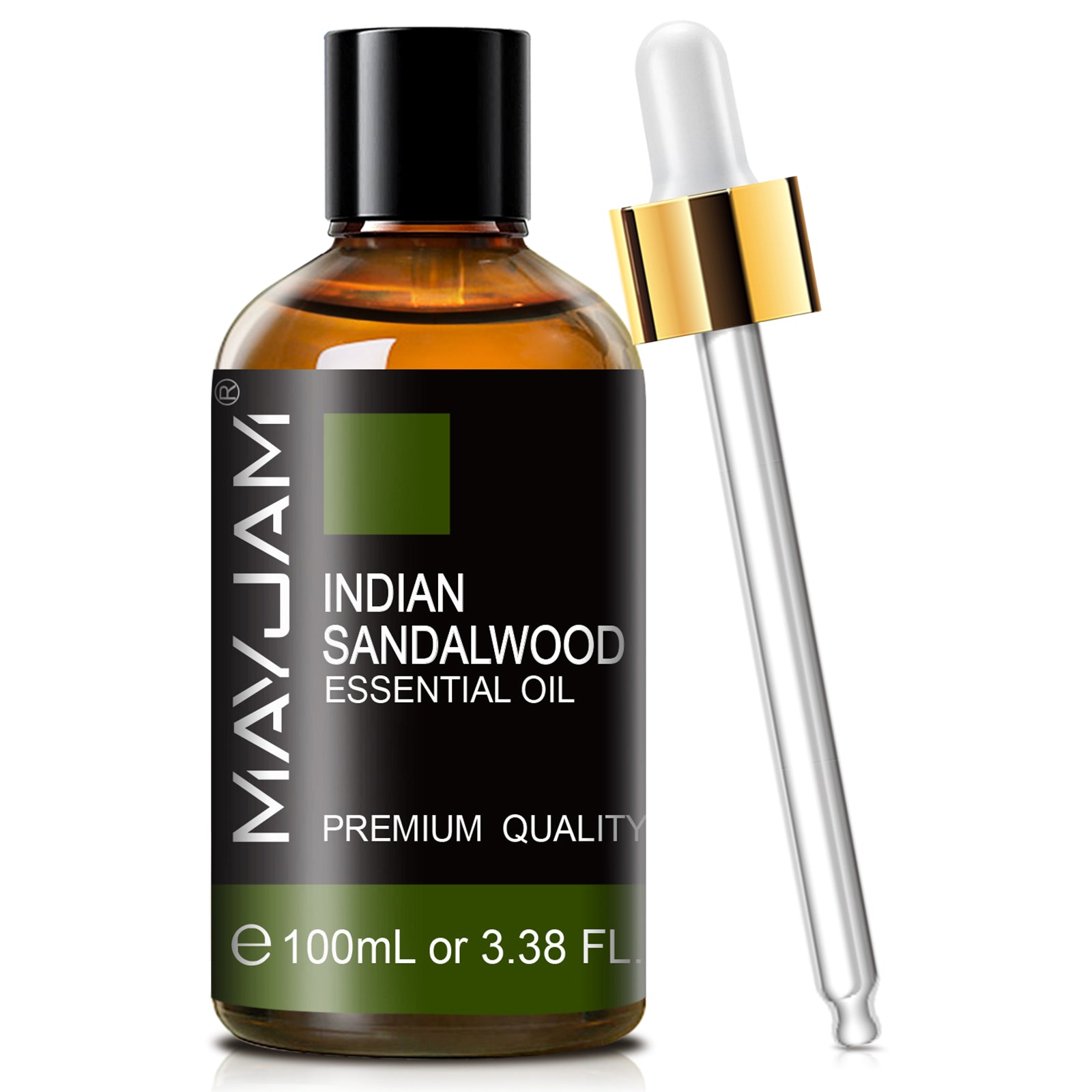 MAYJAM 3.38 Fl Oz Indian Sandalwood Essential Oil 100% Pure and Natural,  Premium Grade Essential Oil for Diffuser and Aromatherapy