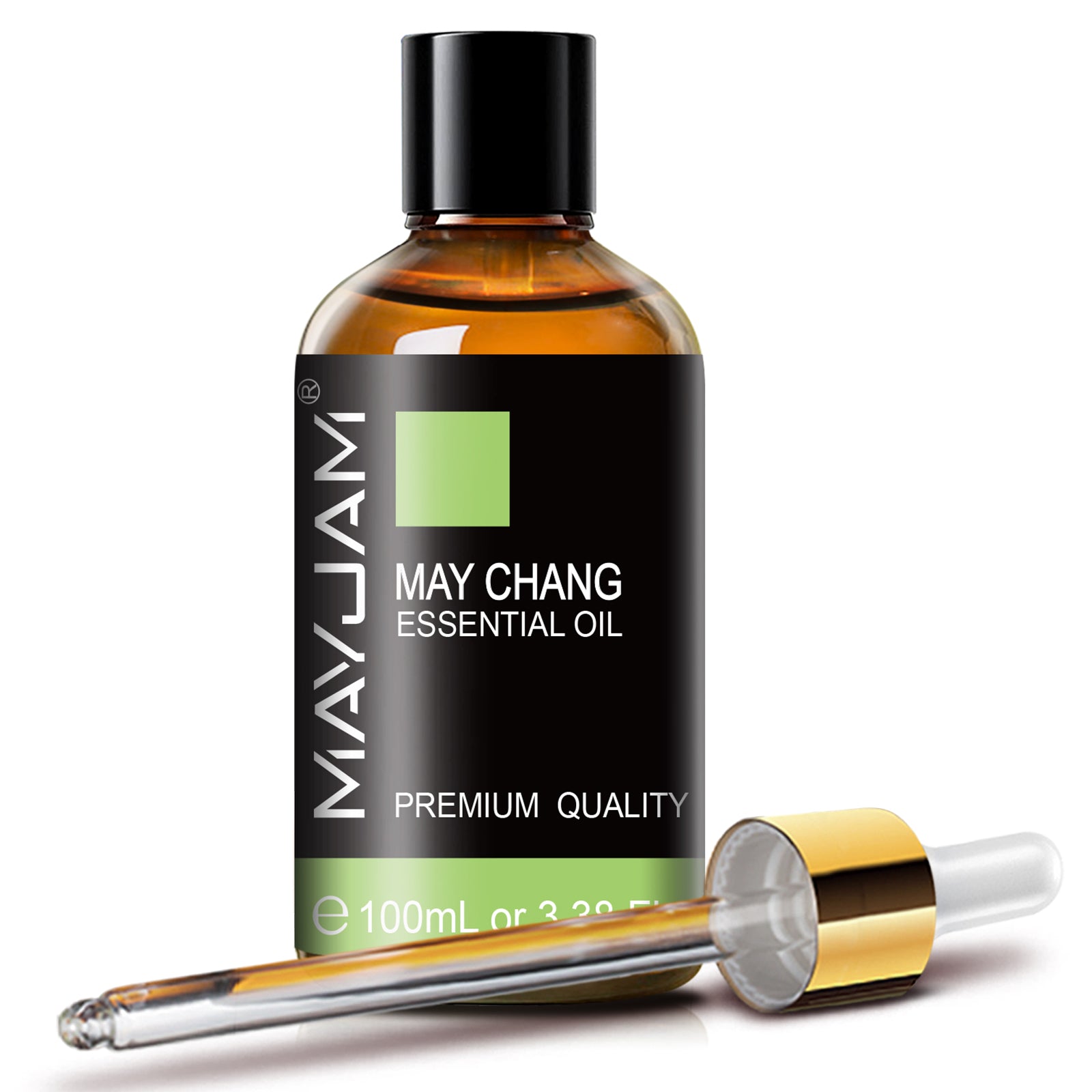 MAYJAM 3.38 Fl Oz May Chang Essential Oils for Diffuser, 100% Pure And Natural May Chang Oil for Skin, Aromatherapy, Soap And Candle Making