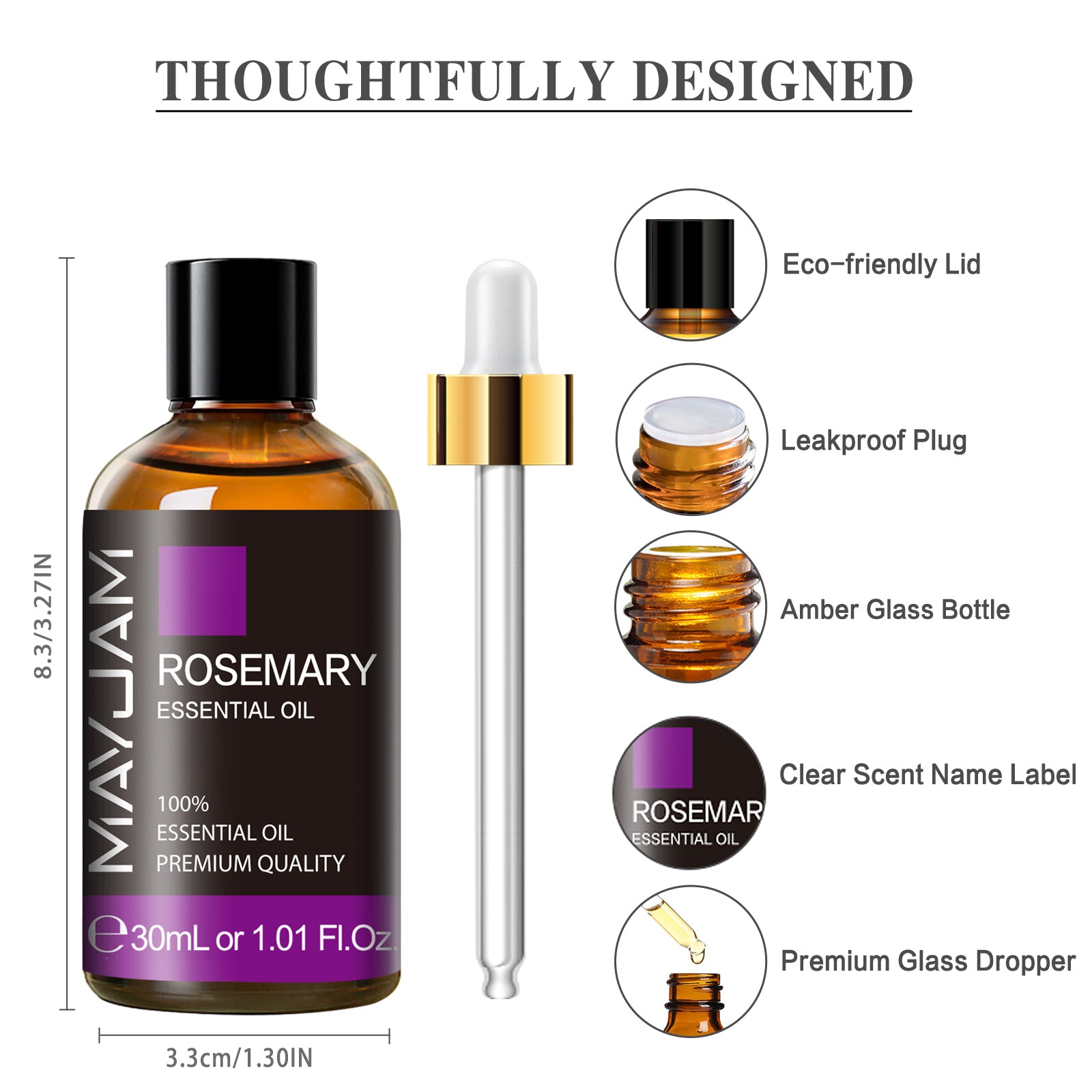 MAYJAM Rosemary Essential Oil, 30ML