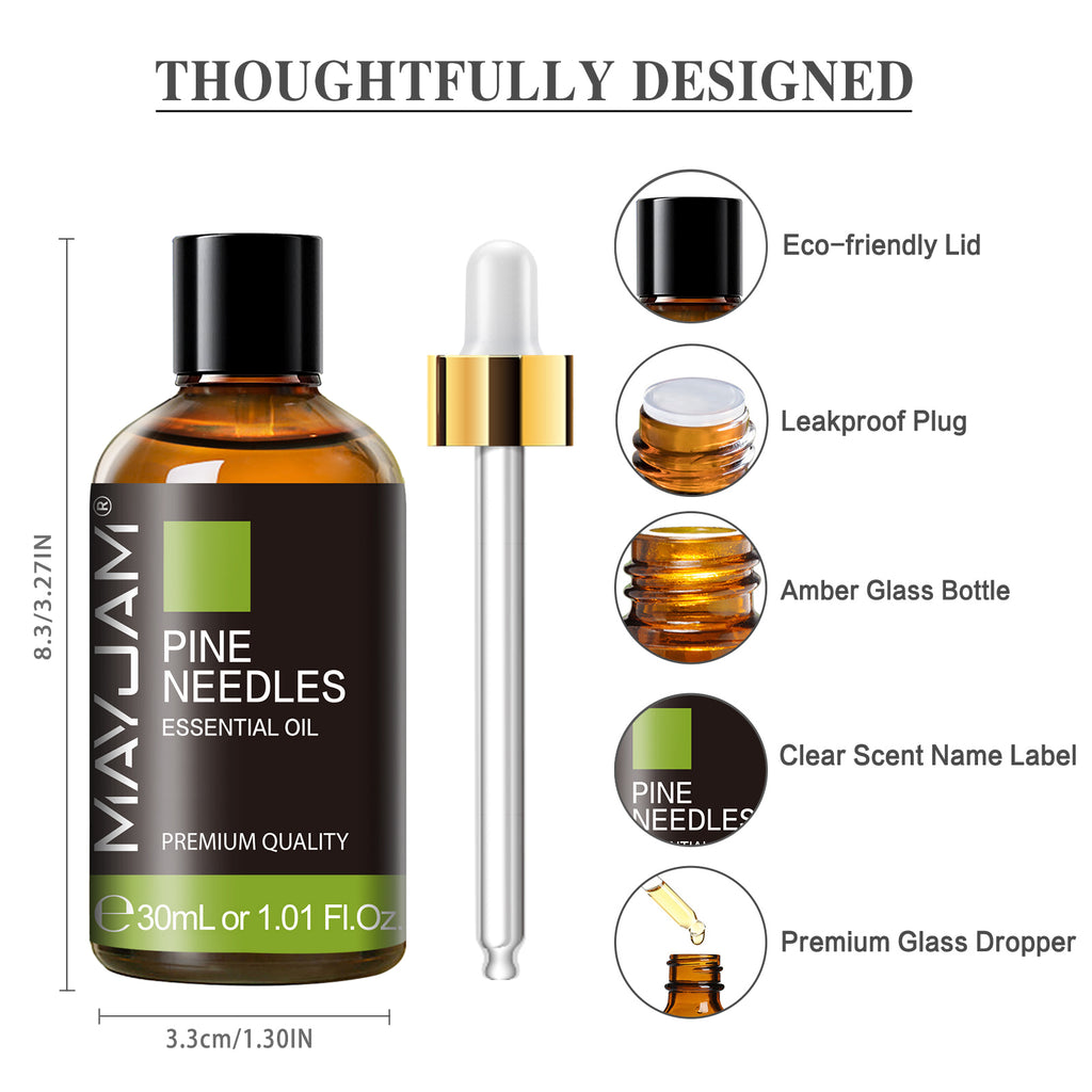 MAYJAM 100% Pure Essential Oil, Pine Needles, 30mL