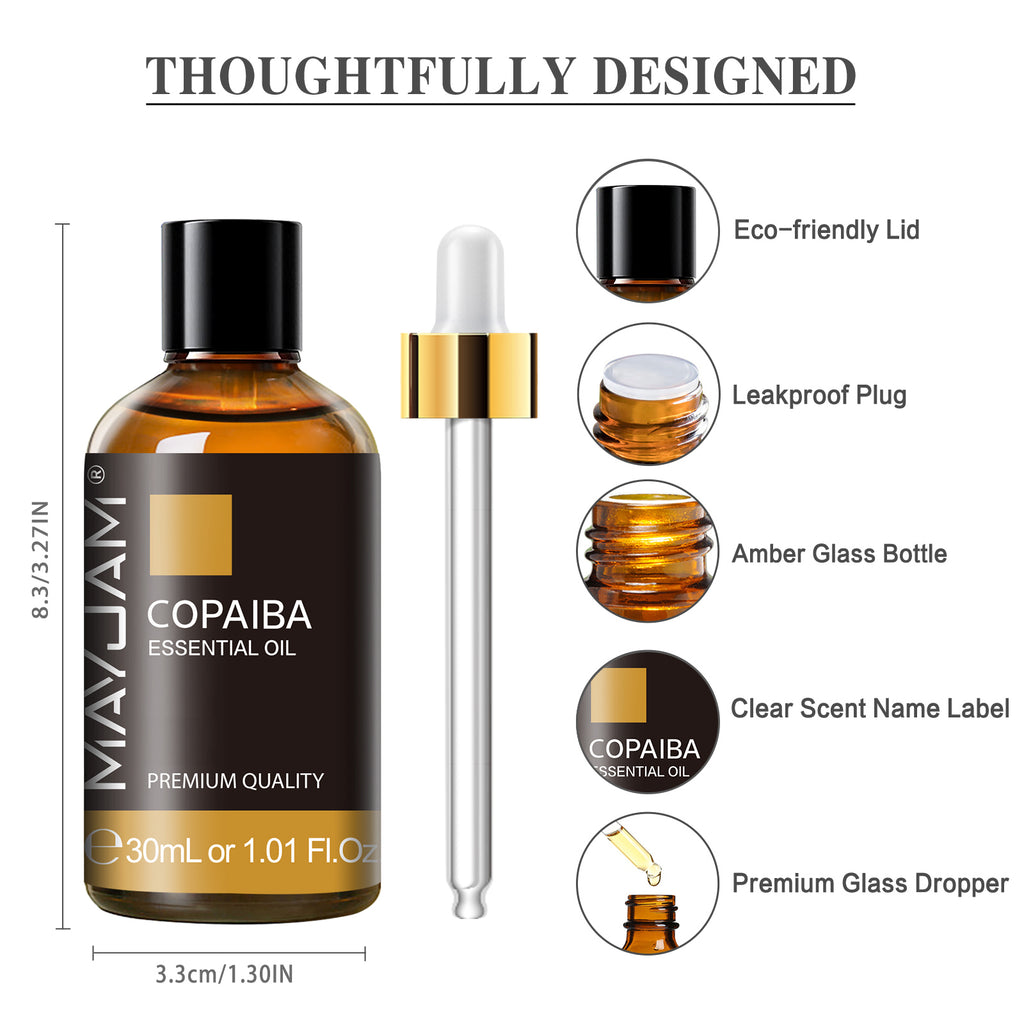 MAYJAM Copaiba Oleoresin 30 mL (1 oz) Pure, Undiluted