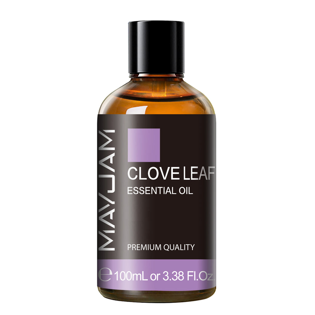 MAYJAM 100% Pure Clove Essential Oil for Oral Care, Hair, Diffuser, Soap Making - Clove Oil for Teeth 3.38 Fl Oz