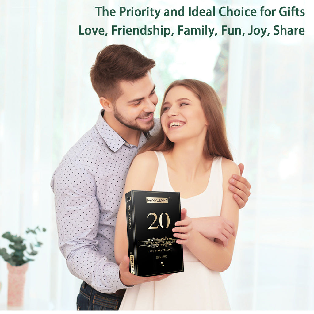 20 pcs Pure Essential Oil Set 5ml Gift Kit for Diffuser Aromatherapy