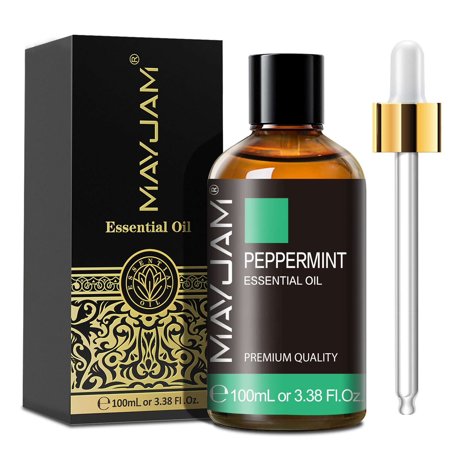 MAYJAM Peppermint Essential Oil 100% Pure Oils for Diffusers Aromatherapy 100ml