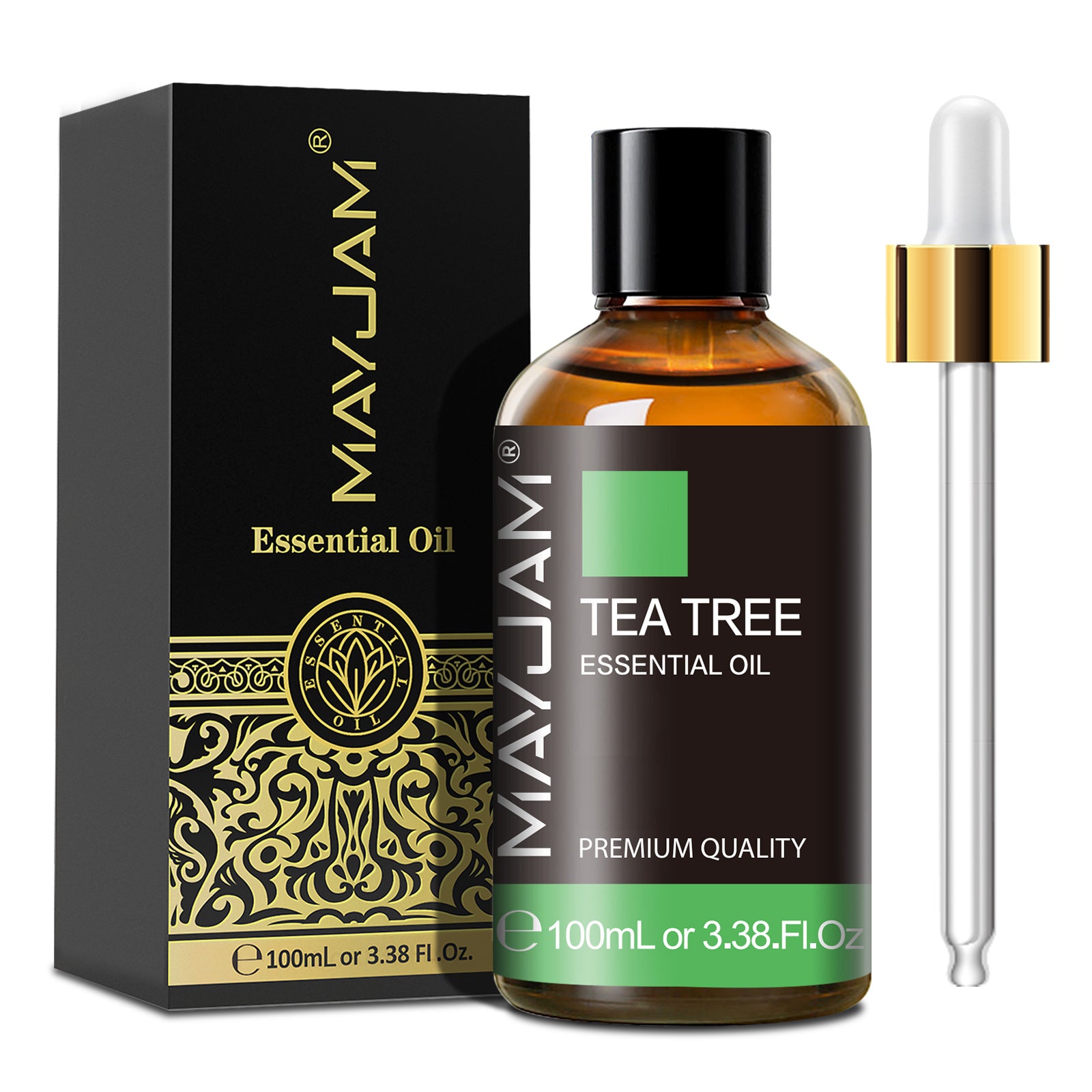 MAYJAM Tea Tree Essential Oil, 100% Pure and Natural, Perfect for Diffusers, Home Care, Candle Making Scent - 100ML